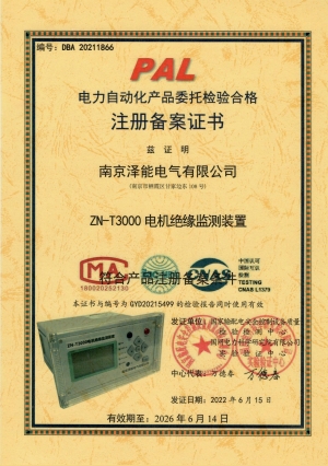 檢驗合格注冊備案（電機絕緣）